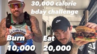 The burn 10000 calories eat 20000 calorie challenge [upl. by Hayila439]