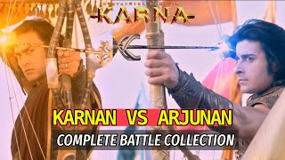 Karnan vs Arjunan  suryaputra karnan tamil episode  karnan and arjunan complete battle collection [upl. by Denoting]