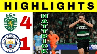 Sporting CP vs Manchester City  All Goals and Highlights Champions League 2024 Liga Champions [upl. by Kleper]