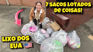 Lixo dos Estados Unidos🇺🇸 7 sacos lotados de coisas [upl. by Jude673]