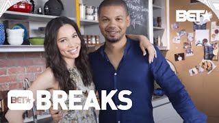 Jussie And Jurnee Smollett Premiere Show quotFamily Eatsquot On Food Network  BET Breaks [upl. by Targett]