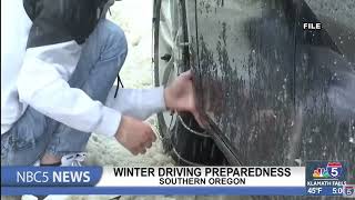 Winter driving preparedness in Southern Oregon [upl. by Lemahs]