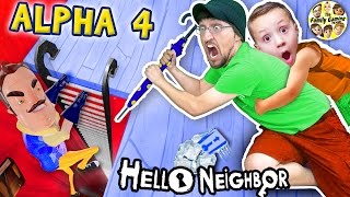 HELLO NEIGHBOR ALPHA 4 Simon Says Game Pt 1 Bendy Ink Machine in Basement  FGTEEV Elevator 20 [upl. by Neveda]