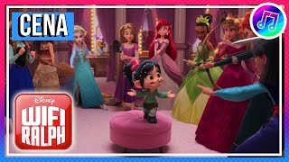 Wifi Ralph  quotVanellope Conhece as Princesasquot  Cena Dublada [upl. by Evad]