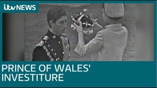 Prince Charles 1969 investiture at Caernarfon Castle  ITV News [upl. by Nitnilc38]