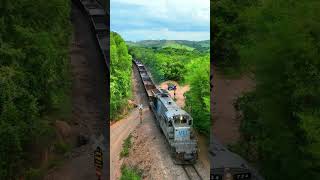 Trem drone Locomotiva BB367 em Formiga shorts train ferreomodelismo railfanbrasil ferrovias [upl. by Maer]