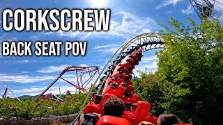 Corkscrew 5K Back Seat POV Silverwood Theme Park [upl. by Columbine568]