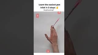 Easiest pen spinning trick in 3 steps shorts [upl. by Hortensia]