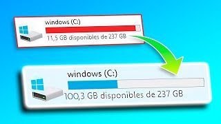 Cómo Liberar Espacio en Windows en 5 Minutos Disco C [upl. by Peednas]