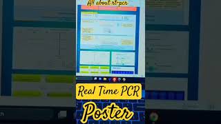 Real Time PCR poster presentationPCRBiotechnologyAITMAktutrending aktu viralytshorts [upl. by Lateehs]