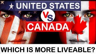 United States USA vs Canada  Which country is more liveable Animated [upl. by Mulderig]