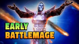 Skyrim A Perfectly Balanced Starting Battlemage Build [upl. by Holmann]