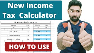 Income Tax Calculator for AY 202425 and AY 202526  How to use excel income tax calculator [upl. by Velda]