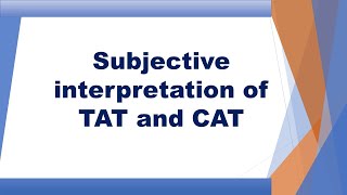 Thematic apperception test interpretation  Psychology  Iqra Sageer [upl. by Llerryt877]