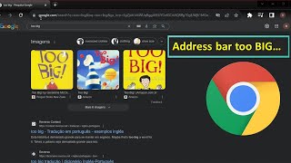 Chrome address bar is too BIG or too small Quick Fix [upl. by Ruphina]