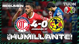 HIGHLIGHTS  Toluca 40 América  Liga Mx AP2024  J16  TUDN [upl. by Neellok]