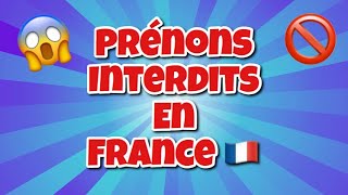 TOP des prénoms INTERDIT en France [upl. by Auroora]