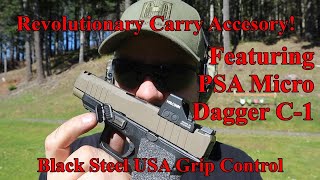 PSA Micro Dagger C1 Black Steel USA Grip Control [upl. by Ranita]