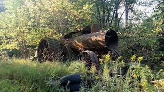 25hp DS Rumely Steam Tractor Pulled from Brush [upl. by Eittak]