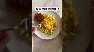 EASY Tofu Scramble Recipe  Egg Free Breakfast Idea  Vegan Food  Plant Based Meal Prep Shorts [upl. by Ytak]