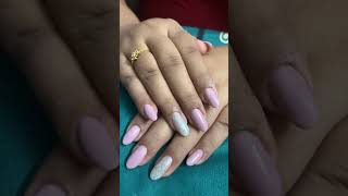 Almond acrylic nail extensions nailart nails [upl. by Adi]