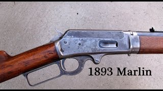 Rare  Marlin Model 1893 Rifle  Shooting This 100 Year Old TakeDown Antique [upl. by Lorenza]