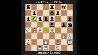 Anatoly Karpov vs Mickiewicz Piotr  Koszalin Poland  1997 [upl. by Retxed]