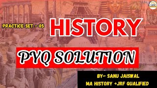 History PYQ Practice with Sanu Jaiswal  history इतिहास cuet pyq upsc bpsc ugcnet historypyq [upl. by Ylekalb]