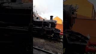 78019 Arriving At Loughborough Central Station  GCR Winter Steam Gala 2024 [upl. by Ardnassac]