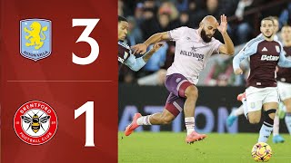 Damsgaard scores but Bees fall to defeat 😤  Aston Villa 31 Brentford  Premier League Highlights [upl. by Kati]