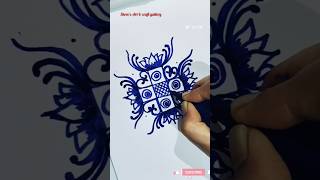 Easy Dot Design✏️ Dot Drawingdots dotdrawing shortsfeed trending viralvideo [upl. by Theron]