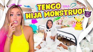 24 HORAS siendo PAPÁS de un MONSTRUO  😱🏡  Katie Angel [upl. by Jobyna]