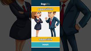 🇬🇧🇳🇱 opposition  oppositie  vocabulary builder  learn English  laten we Engels leren [upl. by Ziana]