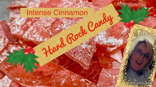 Easy Hard Rock Homemade Christmas Candy  Cinnamon demo Yummy [upl. by Alaikim258]