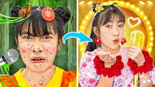 Ugly Baby Doll Extreme Makeover To Become A Singer  Funny Stories About Baby Doll Family [upl. by Yeliab]