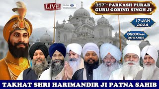 Takhat Sri Harimandir Patna Sahib Live Parkash Purab Guru Gobind Singh Ji [upl. by Carlton]