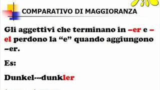 Lezioni di tedesco 37 comparativo di maggioranza [upl. by Yhcir]