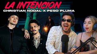 REACCIÓN Con SARA a Christian Nodal Peso Pluma  La Intención [upl. by Alegnasor33]