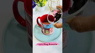 No maida  1 min Mug Brownie Recipe  tutucakes [upl. by Selda261]