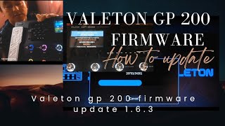 Valeton GP 200 Firmware update 163 New version [upl. by Stoddart]