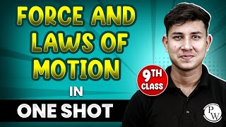 FORCE AND LAWS OF MOTION in 1 Shot  FULL Chapter Coverage ConceptsPYQs  Class 9th Science [upl. by Dierolf565]