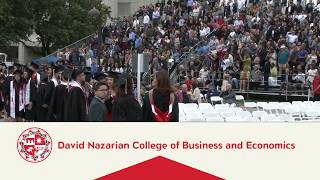 CSUN Commencement 2018 Nazarian College of Business and Economics [upl. by Yrahca557]