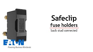 Eatons Bussmann series Safeclip back stud connected fuse holders [upl. by Clo]