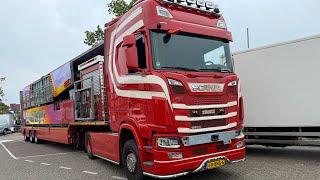 Kermis Zaandam 2024 Transport en opbouw [upl. by Christmann11]