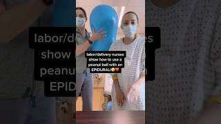 How to use peanut ball during labor educational nurse pregnancy postpartum baby [upl. by Arria]