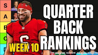 Top 18 Quarterback Rankings For Week 10 Fantasy Football [upl. by Avi234]