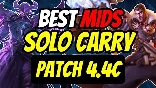 Best Mid Laners to SOLO CARRY Patch 44c [upl. by Ratcliffe]