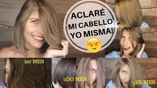 ACLARÉ MI CABELLO EN CASA DE FORMA NATURAL Y ESTO PASÓ 😳😱 PARTE III QUIERO LLORAR [upl. by Toney]