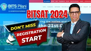 Important Update  ⚡😱BITSAT 2024 Registration Starts  ✅️Complete Details jee Bitsat main [upl. by Nicky]