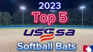 2023 Top 5 USSSA Slowpitch Softball Bats [upl. by Tutankhamen]